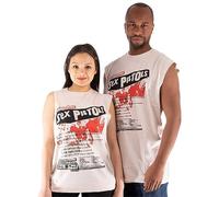 The Sex Pistols Vest Top Filthy Lucre Official Mens Natural XL