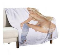The Sexy Canadian Actress Pamela Anderson Poster7 Bed Flannel Blanket Cozy Plush Lightweight Fleece Throw Blankets All Seasons for Sofa Couch 30"x40"