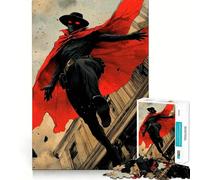 The Shadow, Comic Book Art 1000 Piece Jigsaw Puzzle for Teenagers Smart Game Relaxed Mind Pattern Assembly Santa Wish List (38x26cm)