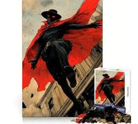 The Shadow, Comic Book Art Jigsaw Puzzle 1000 Piece for Adults Strong Logic Toy Anxiety Relief Clear Edge Festival Gift (50x75cm)