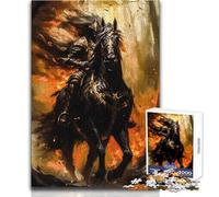 The Shadow Rider Jigsaw for Adults 1000 Pieces Focus Building Educational Activity for Festive Occasions Size 38x26cm