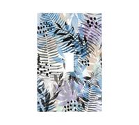 The Shadows of The Trees are Blue Modern Single-Gang Switch Wall Plate â€“ Premium Pc Material Decorative Cover with Full-Panel Printed Design, Easy Installation for Residential & Commercial Use