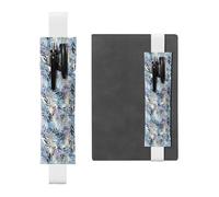 The Shadows of The Trees are Blueleather Pen Pouch Bookmark â€“ Full-Print Dual-Sided PVC Leather Bookmarker with Elastic Band for Notebooks, Journals & Planners (8â€“10 in Pens, 2â€“3 Capacity)