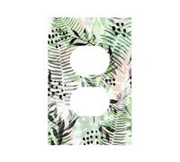 The Shadows of The Trees are Green Modern Single-Gang Switch Wall Plate â€“ Premium Pc Material Decorative Cover with Full-Panel Printed Design, Easy Installation for Residential & Commercial Use