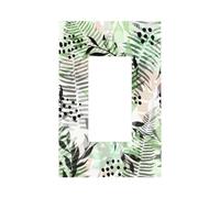 The Shadows of The Trees are Green Modern Single-Gang Switch Wall Plate â€“ Premium Pc Material Decorative Cover with Full-Panel Printed Design, Easy Installation for Residential & Commercial Use