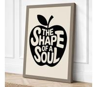 The Shape of a Soul Canvas Wall Art Print 30x20 Inch