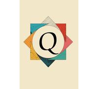 The Shape of My Thoughts Q Monogram Initial Journal
