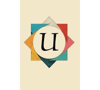 The Shape of My Thoughts U Monogram Initial Journal