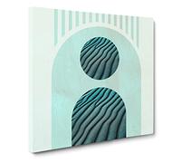 The Shape of Sand Canvas Print | Gallery Wrapped 30mm Frame Wall Art | 14x14 inches | Ready to Hang | Modern Picture | Living Room Bedroom Lounge Office