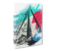 The Shard Building London No.1 V2 Canvas Print | Gallery Wrapped 30mm Frame Wall Art | 20x14 inches | Ready to Hang | Modern Cityscape Picture | Living Room Bedroom Lounge Office