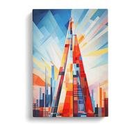 The Shard Constructivism Art Canvas Wall Art Print 30x20 Inch