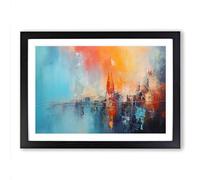 The Shard London Abstract Framed Print | A2 Black Framed Wall Art | Ready to Hang | Abstract Fantasy Picture | Living Room Bedroom Lounge Office