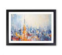 The Shard London Gestural No.2 Framed Print | A2 Black Framed Wall Art | Ready to Hang | Eclectic Historical Picture | Living Room Bedroom Lounge Office