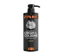 The Shave Factory After Shave Cream & Cologne 2in1 500ml 25% MORE - For Professional Barbers/Hairdressers and Traditional Shaving Enthusiasts (Golden)