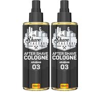 The Shave Factory Aftershave Cologne for Men - Arabian 150ml - Bold, Invigorating, Warm Scent - Long-Lasting Citrus & Amber Fragrance - Soothes Irritation, Refreshes the Skin (Pack of 2)