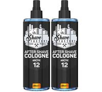 The Shave Factory Aftershave Cologne for Men - Arctic 400ml - Fresh, Invigorating and Cool Fragrance - Long-lasting Citrus and Woody Scent - Soothes Irritation, Refreshes the Skin (Pack of 2)