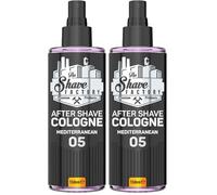 The Shave Factory Aftershave Cologne for Men - Mediterranean 150ml - Fresh, Invigorating, and Warm - Long-Lasting Blend of Citrus and Woody Scents - Soothes Irritation, Refreshes the Skin (Pack of 2)