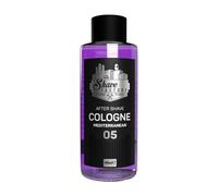 The Shave Factory Aftershave Cologne for Men - Mediterranean 500ml Glass Bottle - Fresh, Invigorating and Warm - Long-lasting Blend of Citrus and Woody Scent - Soothes Irritation, Refreshes Skin