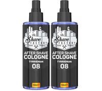 The Shave Factory Aftershave Cologne for Men - Tyrrhenian 150ml - Fresh, Invigorating, and Warm Scent - Long-Lasting Citrus and Woody Fragrance - Soothes Irritation, Refreshes the Skin (Pack of 2)