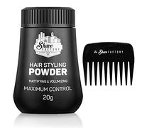 The Shave Factory Hair Styling Powder - Mattifying and Volumizing Powder, with comb types suitable for all areas of use, hair comb and powder wax (Comb 041 & Styling Powder)