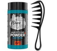 The Shave factory Hair Styling Powder - Mattifying and Volumizing Powder, with comb types suitable for all areas of use, hair comb and powder wax (Comb 043 & Sapphire Styling Powder 20gr)