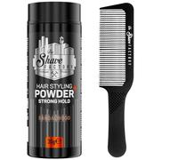 The Shave factory Hair Styling Powder - Mattifying and Volumizing Powder, with comb types suitable for all areas of use, hair comb and powder wax (Comb 045 & Strong Hold Styling Powder 30gr)