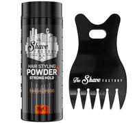 The Shave factory Hair Styling Powder - Mattifying and Volumizing Powder, with comb types suitable for all areas of use, hair comb and powder wax (Comb 042 & Strong Hold Styling Powder 30gr)