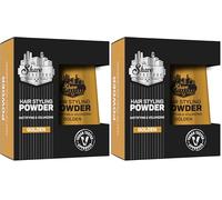The Shave Factory Hair Styling Powder - Mattifying & Volumizing for unparalleled Texture, Volume and Matte Finish - Perfect for Every Look and Hair Type (20g, Golden) (Pack of 2)