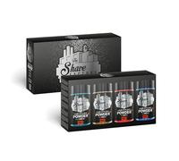 THE SHAVE FACTORY Hair Styling Powder Wax Gift Set - Set 22 - 4 X 10g - Lightweight Matte Finish & Volume - Easy Styling for All Hair Types - Travel-Friendly Gift Box
