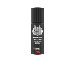 The Shave Factory Magic Retouch Spray - Hide Outgrowth in Seconds - Seamless Blend with Your Own Hair Color for a Flawless Look 100ML (Black, 1 Piece)