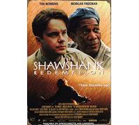 The Shawshank Redemption Movie Poster Retro Metal Tin Sign Metal Sign 8X12 Inches
