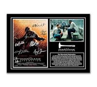The Shawshank Redemption Signed Movie Poster Print, A4 Unframed Wall Art, Film Memorabilia Print