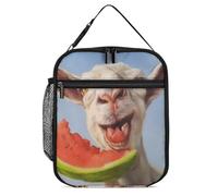 The Sheep Eat Watermelon Art Lunch Bag Leakproof Lunch Tote Bag Container
