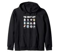 The Sheet List Funny Ghost Puns Halloween Costume Bullsheet Zip Hoodie