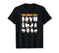 The Sheet List Halloween Funny Boo Sheet Ghost Halloween T-Shirt