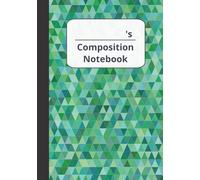 The Shells Press Composition Notebook: Green Triangle Cover