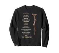 The Shepherd Psalm 23 Faith Scripture Poem Sweatshirt