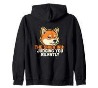 The Shiba Inu Judging You Silently Dog Lover Canine Zip Hoodie