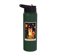 The Shiba Inu Tarot Card Stainless Steel Insulated Water Bottle