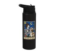 The Shih Tzu Mom Tarot Card Stainless Steel Insulated Water Bottle