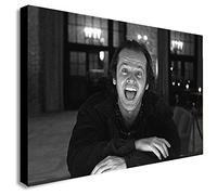 The Shining - Jack Nicholson - Canvas Wall Art Framed Print - Various Sizes (A3 16x12 inches)