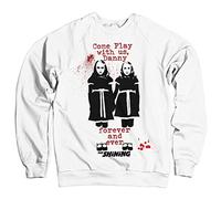 The Shining Officially Licensed Come Play Sweatshirt (White) Medium