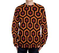 The Shining Overlook Hotel Crewneck Sweaters Long Sleeve Tops For Men Pullover Novelty Sweatshirt Funny 2XL