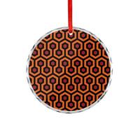The Shining Overlook Hotel Crystal Glass Pedant Hanging Ornament Printed Gifts Decor for Xmas Tree Merry Christmas Wedding Anniversary