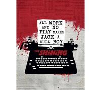 The Shining Typewriter Print in Scarlet The Shining Scarlet
