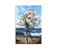 The Ship By Salvador Dalí Painter Artwork Poster Room Aesthetic Print Art Wall Painting Canvas Gifts Modern Bedroom Decor 24x36inch(60x90cm)