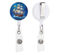 The Ship from The Dream Cute Badge Holder Retractable Clip ID Card Name Tag Badge Reels for Work