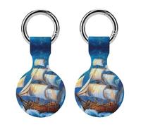 The Ship from The Dream Trendy GPS Cases Holder with Key Chain Ring Portable Protective Covers Compatible with Airtag