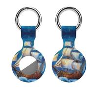 The Ship from The Dream Trendy GPS Cases Holder with Key Chain Ring Portable Protective Covers Compatible with Airtag