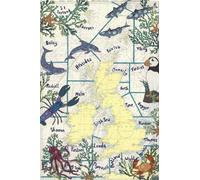 The Shipping Forecast A6 pocket notebook - coastal nautical designs sewn onto old sea charts maps | 120 lined pages
